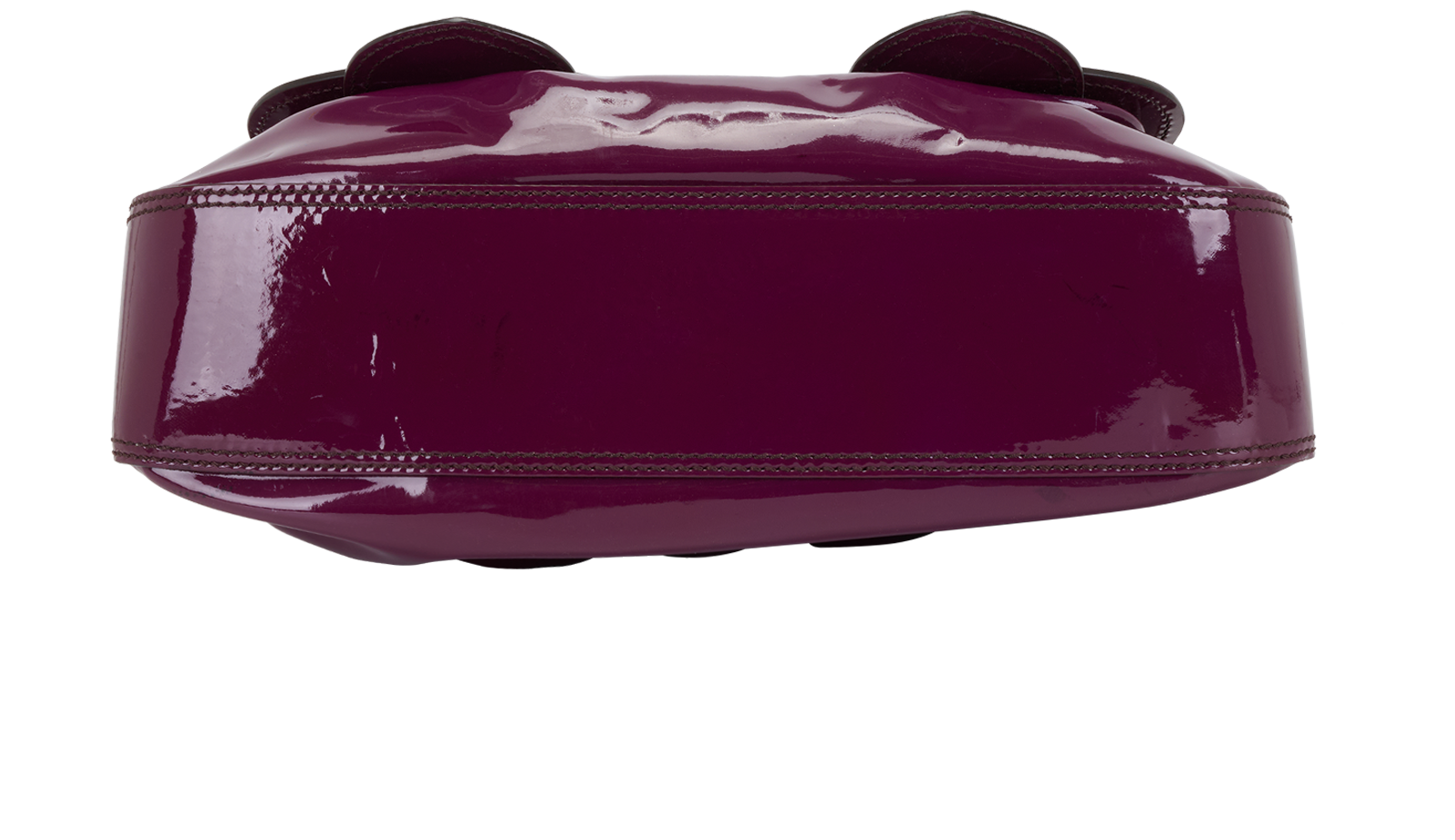 B Bag, &pound;450, Handbags, Purple, Patent Leather, Top view